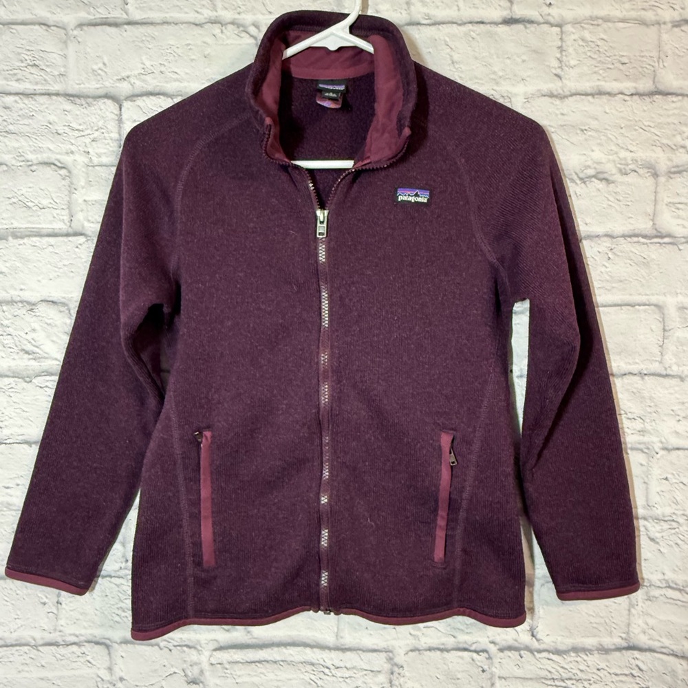 Patagonia Girls Full Zip Better Sweater, sz L (12)
